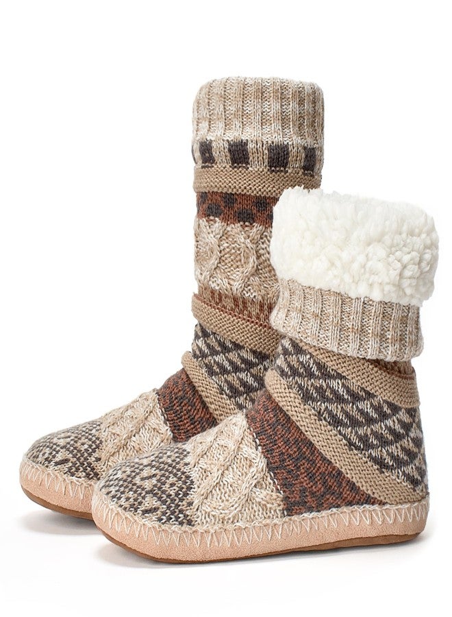 Cozylook Fuzzy Slipper Socks for Women, Non-Slip Winter Cabin Socks with Soft Soles - Image 1